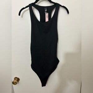 Victoria Secret Black Bodysuit Size M NWT